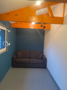 Photo de galerie - Aménagement d une pièce , parquet, charpente, peinture 