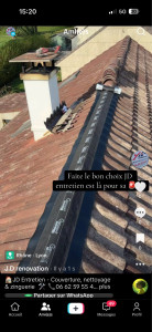 Photo de galerie - Voici une pose de closoire ventilé plutôt prononcé closoire à sec pour une meilleure tenu une ventilation de votre toiture en permanence aucun entretien à réaliser part la suite ✅?️