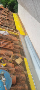 Photo de galerie - Travaux zinguerie chêneaux en zinc