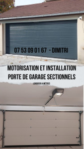 Photo de galerie - PORTE DE GARAGE
 SECTIONNELS  / BASCULANTE ou Enroulable.