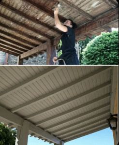 Photo de galerie - De l’ancien au neuf. Transformation de cet auvent.