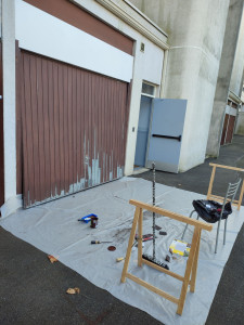 Photo de galerie - Avant la peinture de garage 