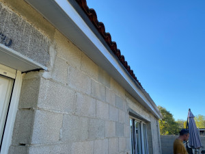 Photo de galerie - Fin de chantier pose de gouttière zinc