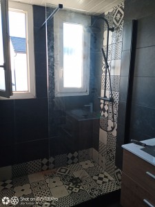 Photo réalisation - Plomberie - Installation sanitaire - Laurent M. - Cholet (Bourgneuf) : Rénovation salle de bain