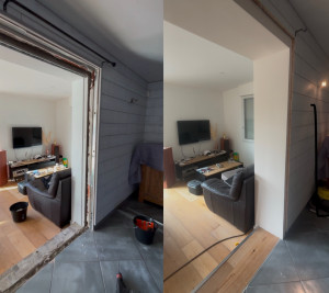 Photo de galerie - Ouverture liaison entre maison et véranda