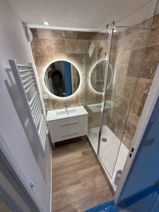Photo de galerie - Rénovation complète salle de bain 