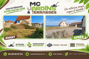 Photo de galerie - Terrassement d'un terrain + cloture ganivelle 
