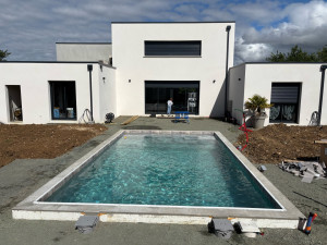 Photo de galerie - Piscine en bloc polystyrène 