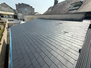 Photo de galerie - Après nettoyage et hydrofuge coloré fibro