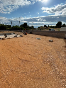 Photo de galerie - Préparation à la pose de gazon synthétique