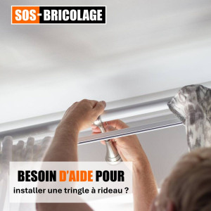 Photo de galerie - Installer des tringles à rideaux