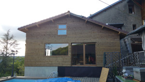 Photo de galerie - Extension ossature bois 