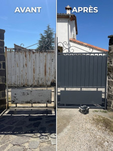 Photo de galerie - Ponçage, nettoyage, peinture 