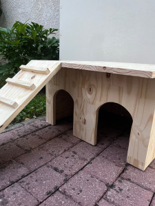 Photo de galerie - Cabane pour lapin bois 
