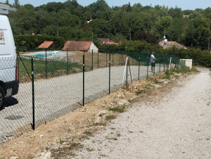 Photo de galerie - Pose de clôture souple 