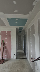 Photo de galerie - Bandes après pose de placo