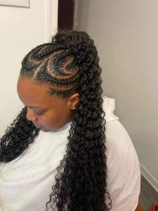 Photo de galerie - Nattes collées ponytail