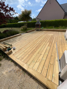 Photo de galerie - Création d’une terrasse 45m2