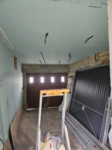 Photo de galerie - Rénovation garage plus installation les câble électrique 