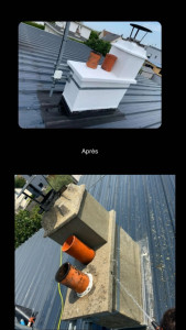 Photo de galerie - Peinture sur cheminée 