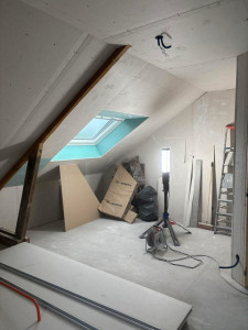 Photo de galerie - Réalisation de combles en Placo