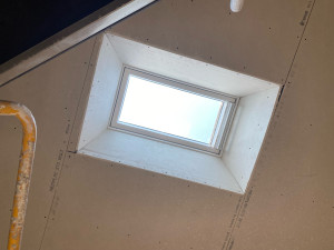 Photo de galerie - Habillage velux en Placo 