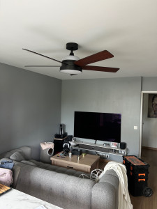 Photo de galerie - Installation d'un ventilateur de plafond