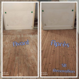 Photo de galerie - Rénovation parquet nettoyage et vernis