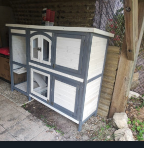 Photo de galerie - Montage cage pour lapins 