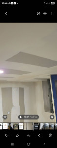 Photo de galerie - Pose joints placo plafond et murs 