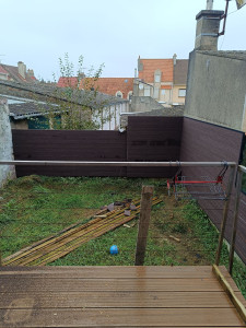 Photo de galerie - Pose de clein PVC imitation bois