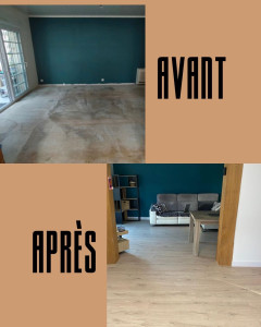 Photo de galerie - Pose de parquet stratifié 