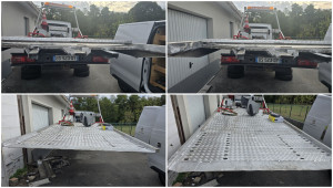 Photo de galerie - Réparation plancher aluminium d'une dépanneuse 