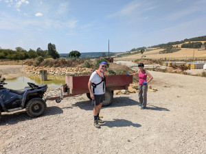 Photo de galerie - Marc et moi/travaux de débroussaillage 