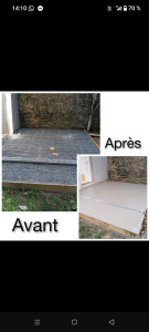 Photo de galerie - Création dalle béton 