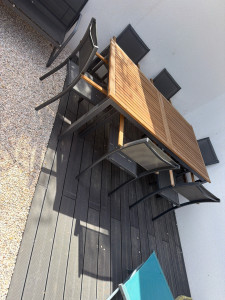Photo de galerie - Montage de la terrasse entièrement seule 