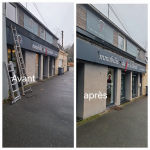 Photo de galerie - Remplacement Du bardage bois par un bardage bac acier 