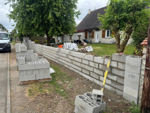Photo de galerie - Réalisation mur de clôture