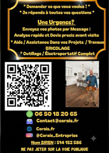 Photo de galerie - C.O.R.A.I.S Entreprise :
Création - Optimisation - Rénovation - Adaptation - Innovation - Solution 
