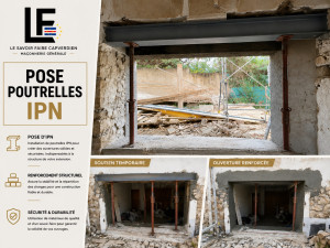 Photo de galerie - Pose poutrelle IPN