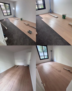 Photo de galerie - Pose de parquet flottant 
