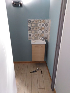 Photo de galerie - Rénovation WC
(plomberie,faïence)