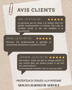 Photo de galerie - Avis clients 