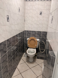 Photo de galerie - Nettoyage et désinfection des toilettes, nettoyage des murs et lavage des sols à la serpillière 