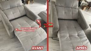 Photo de galerie - Nettoyage canapé