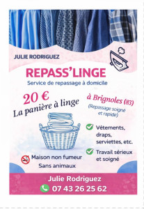 Photo de galerie - Lingerie - Repassage