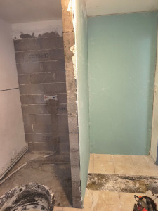 Photo de galerie - Travaux pour une douche italienne 
