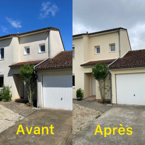 Photo de galerie - Nettoyage, réparations des fissures et peinture 