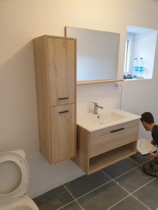 Photo de galerie - Montage meuble salle de bain