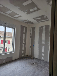 Photo de galerie - Plafond + doublage + bandes 
